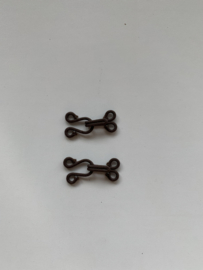 Bonthaken met stof per 2 stuks (40mm)