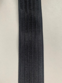 Stevig satijnen effen elastiek per meter (40mm) met strepen