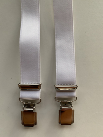 4-clips bretels smal wit (25mm)
