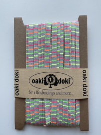 Oaki Doki tricot paspelband Neon 3mm  per meter