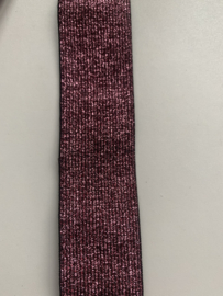 Lurex elastiek per meter (40mm)