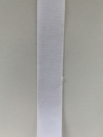 Katoenen versteviging rokkenband per meter wit (25-30mm)