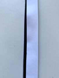 Zelfklevend klittenband zwart per meter (20mm)