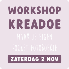 WORKSHOP KREADOE | ZATERDAG 2 NOV