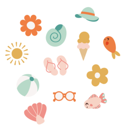 Zon & geluk | Contourstickers