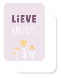 A6 kaart | Lieve groetjes