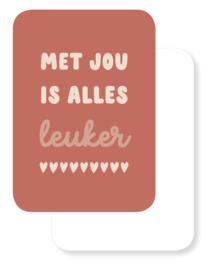 Mini collectie | Liefde | Met jou is alles leuker