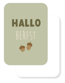 Mini kaartje | Knus samen | Hallo herfst
