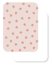 Mini kaartje | Aardbeitjes