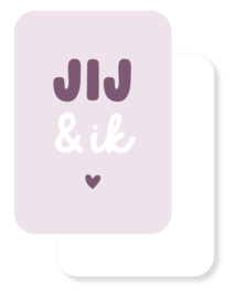 Mini kaartje | Jij & ik