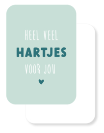 A6 kaart | Heel veel hartjes voor jou