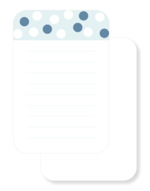 Journal / scrapboek kaartjes | Blije briefjes | 10 stuks