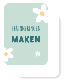 Mini kaartje | Herinneringen maken