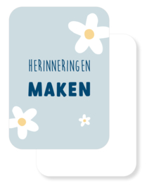 Mini kaartje | Herinneringen maken