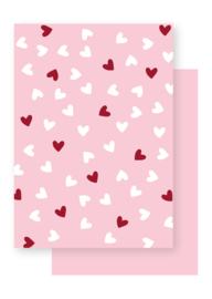Papierpakketje | Liefde & Lijntjes | A5 formaat | 6 stuks
