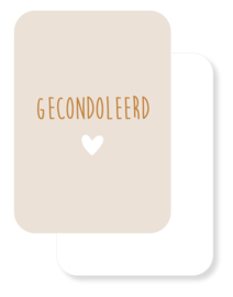 A6 kaart | Gecondoleerd