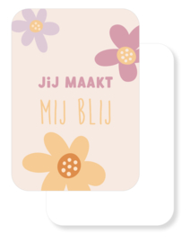 Lentefris | Mini kaartje | Jij maakt mij blij