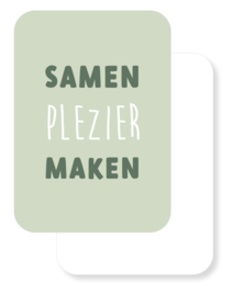 Mini kaartje | Samen plezier maken