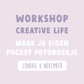 Workshop Creative Life | Zondag 8 november | Maak je eigen pocket fotoboekje