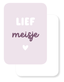 Mini kaartje | Lief meisje