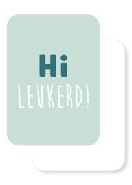 A6 kaart | Hi leukerd!