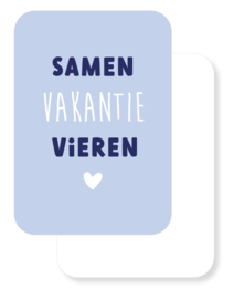 Mini kaartje | Samen vakantie vieren