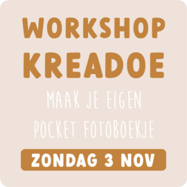 KREADOE WORKSHOP | ZONDAG 3 NOV