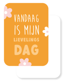 Mini kaartje | Lente | Vandaag is mijn lievelingsdag