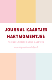 Journal / scrapboek kaartjes | Hartmomentjes | 10 stuks