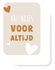 Mini kaartje | Vriendjes voor altijd