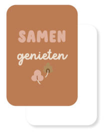 Mini kaartje | Knus samen | Samen genieten