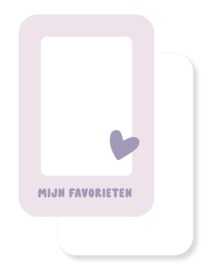 Journal / scrapboek kaartjes | Blije briefjes | 10 stuks