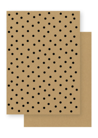 Papierpakketje | Basis & puur | A5 formaat | 6 stuks