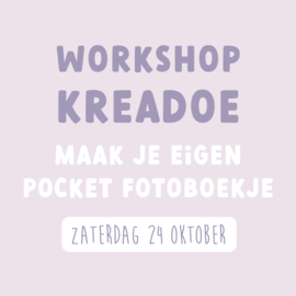 Workshop KreaDoe | Zaterdag 24 oktober | Maak je eigen pocket fotoboekje