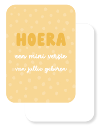 A6 kaart | Een mini versie van jullie geboren