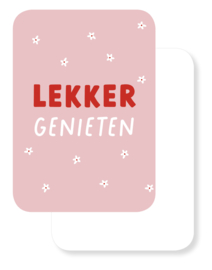 Mini kaartje | Lekker genieten