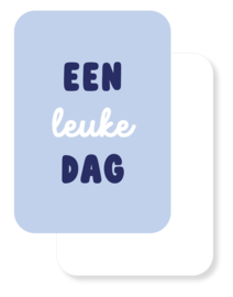 Mini kaartje | Een leuke dag