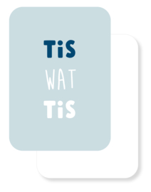 Mini kaartje | Tis wat tis