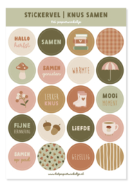 Stickervel | Knus samen