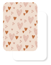 Mini kaartje | Liefde | Hartjes