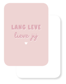 Mini kaartje | Lang leve lieve jij