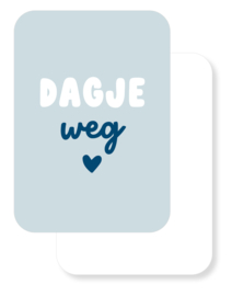 Mini kaartje | Dagje weg