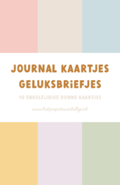 Journal / scrapboek kaartjes | Geluksbriefjes | 10 stuks