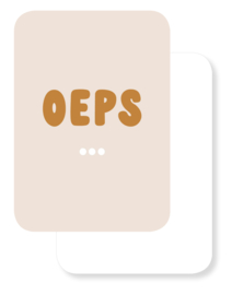 Mini kaartje | Oeps