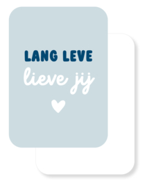 A6 kaart | Lang leve lieve jij