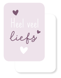 Mini kaartje | Heel veel liefs