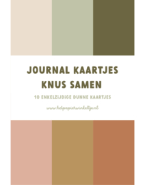 Journal/ scrapboek kaartjes | Knus samen