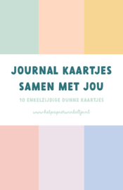 Journal / scrapboek kaartjes | Samen met jou | 10 stuks