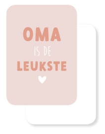 Mini kaartje | Oma is de leukste