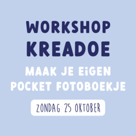 Workshop KreaDoe | Zondag 25 oktober | Maak je eigen pocket fotoboekje